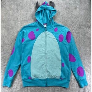 Disney Monsters Inc. Costume Hoodie Unisex XS Multi James P. Sullivan Full Zip